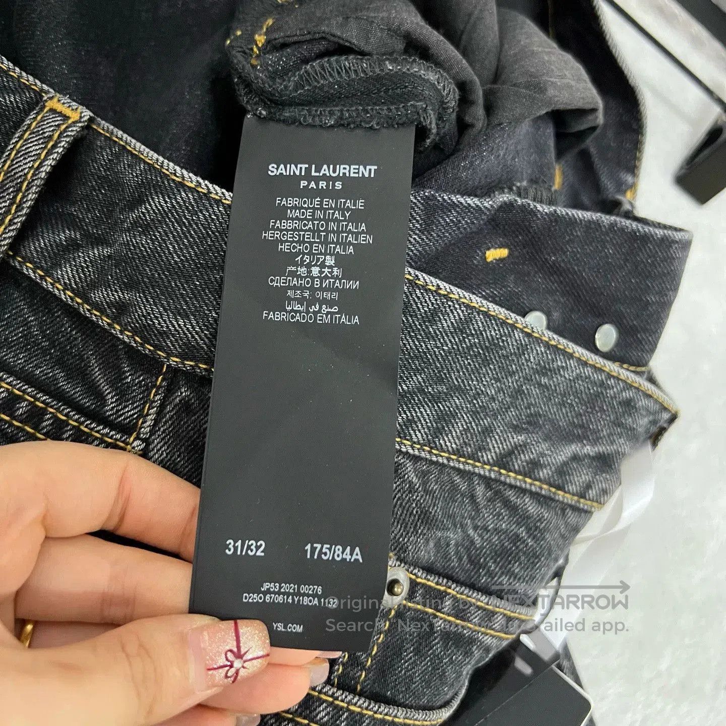 Saint Laurent Paris saint laurent black washed denim pants. Size US 31 - 4 Thumbnail
