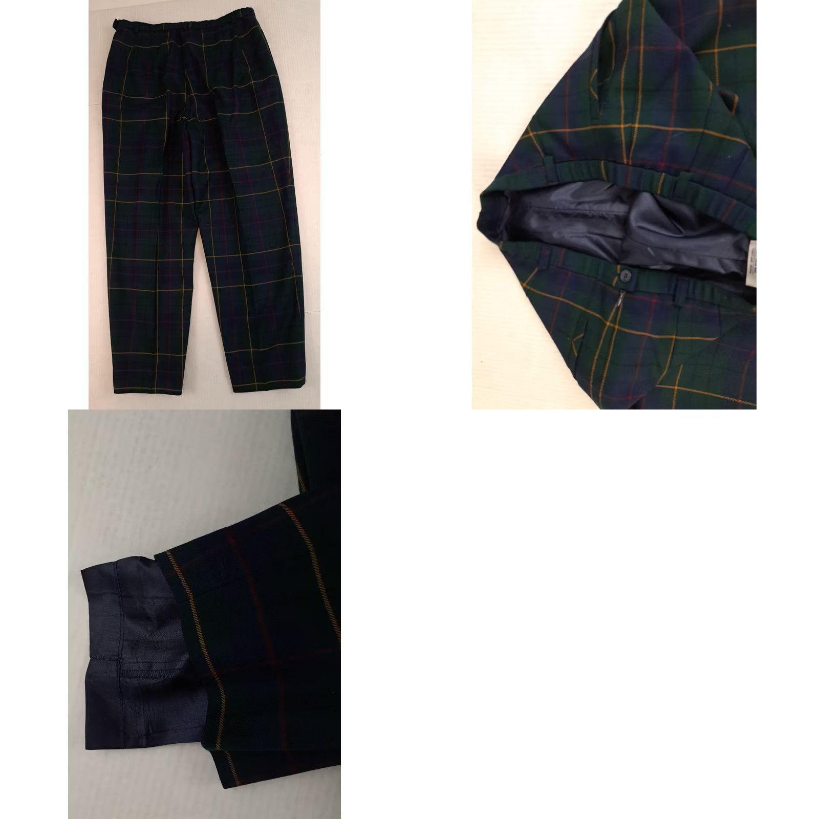 Pendleton VINTAGE Pendleton Wool Women's Pants Plaid Green 14 Green Wool Straight Leg 28in Inseam Preppy Size 36" / US 14 / IT 50 - 9 Thumbnail