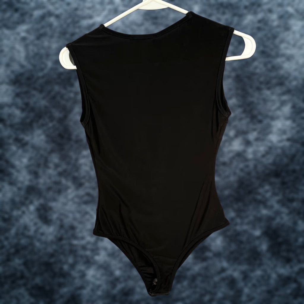 Vintage Club London Womens Bodysuit 8 Black Sleeveless Shirt? Size M / US 6-8 / IT 42-44 - 1 Thumbnail