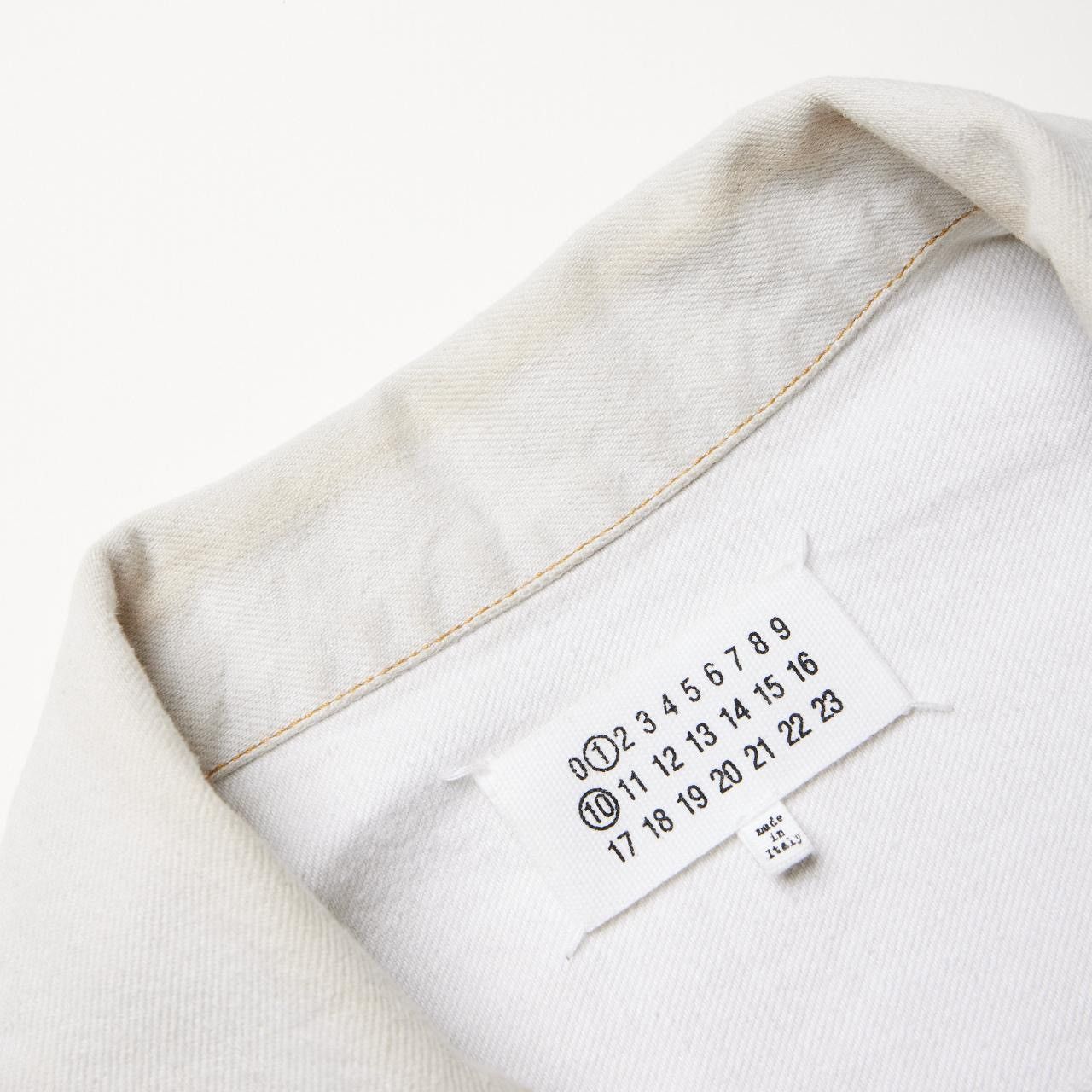 Maison Margiela Maison Margiela MM6 White Denim Jacket Size US L / EU 52-54 / 3 - 3 Thumbnail