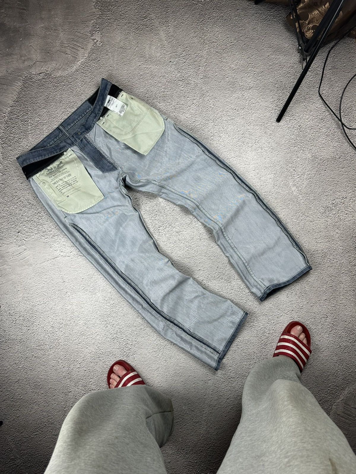 Levi's Vintage Clothing Vintage Levis 527 Denim Jeans Rare 90s Reflective Selvedge Size US 34 / EU 50 - 3 Thumbnail