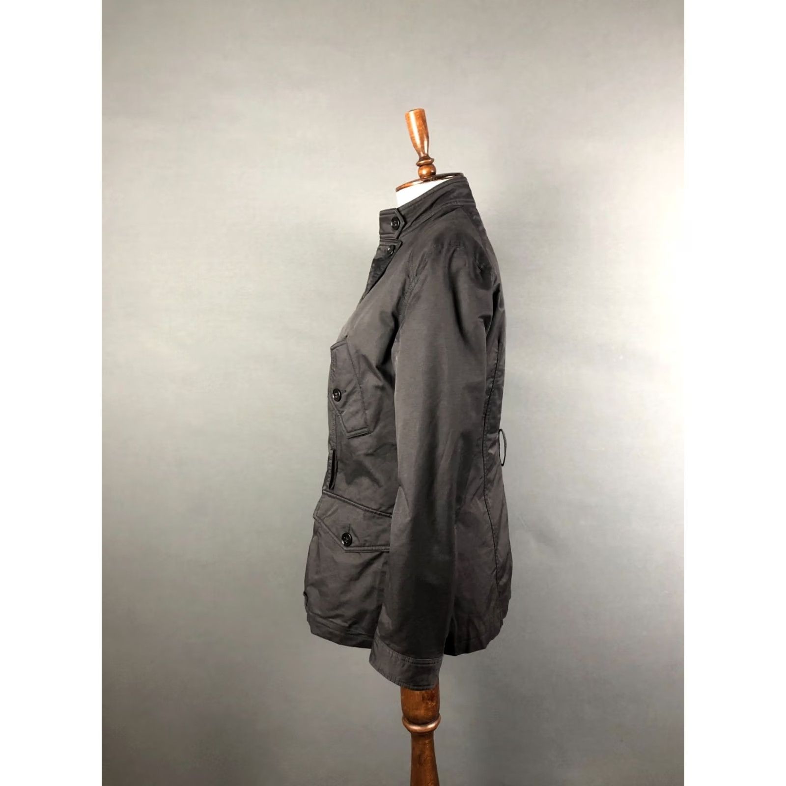 Vintage Moschino Jeans Donna Women's Jacket Size 12 Black Cotton Blend Jacket with Logo Pockets Casual Fall/Spring Womens Size 34" / US 12 / IT 48 - 2 Thumbnail