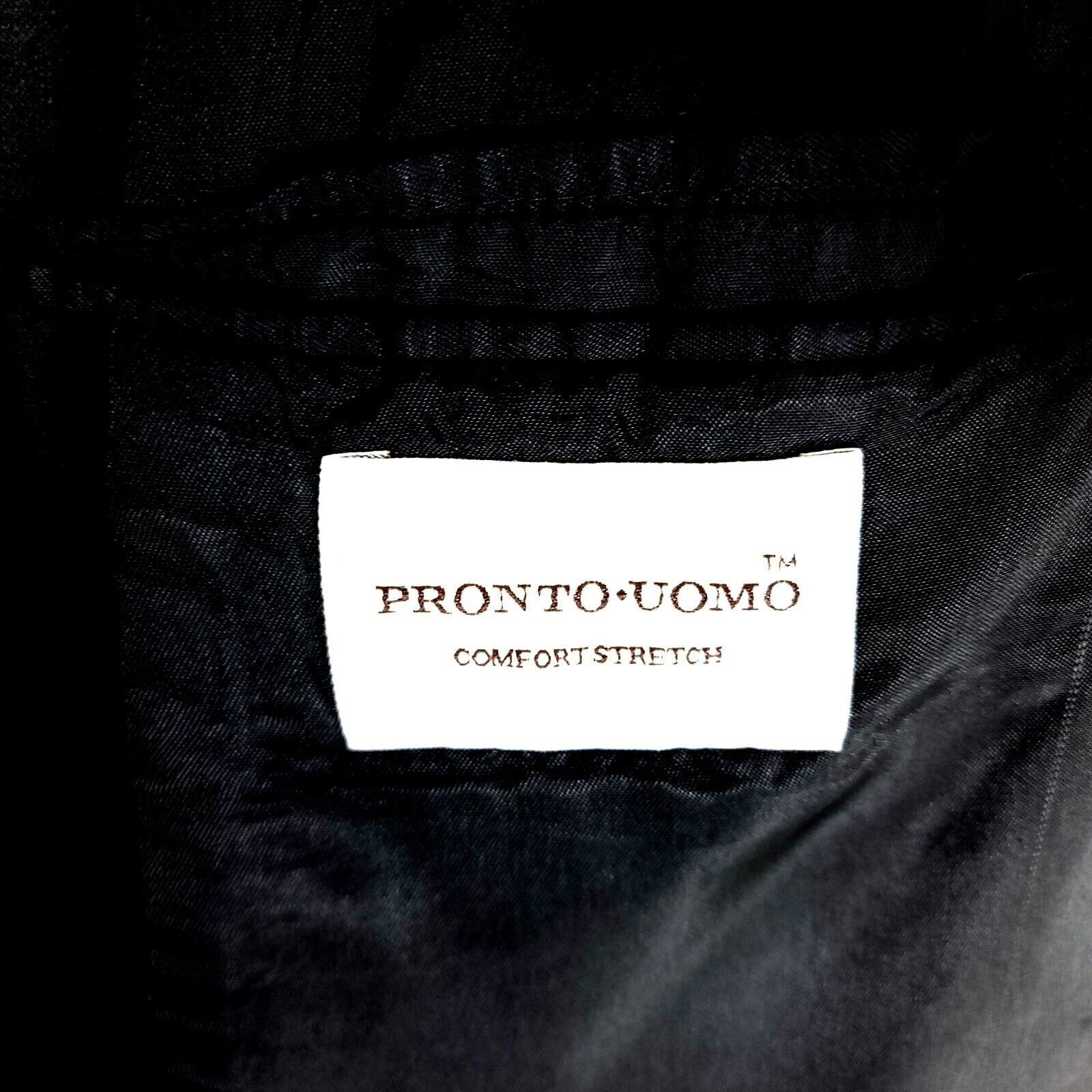 Pronto Uomo DAMAGED Pronto Uomo Wool 2 Button Blazer 46L Gray Size 46L - 8 Thumbnail
