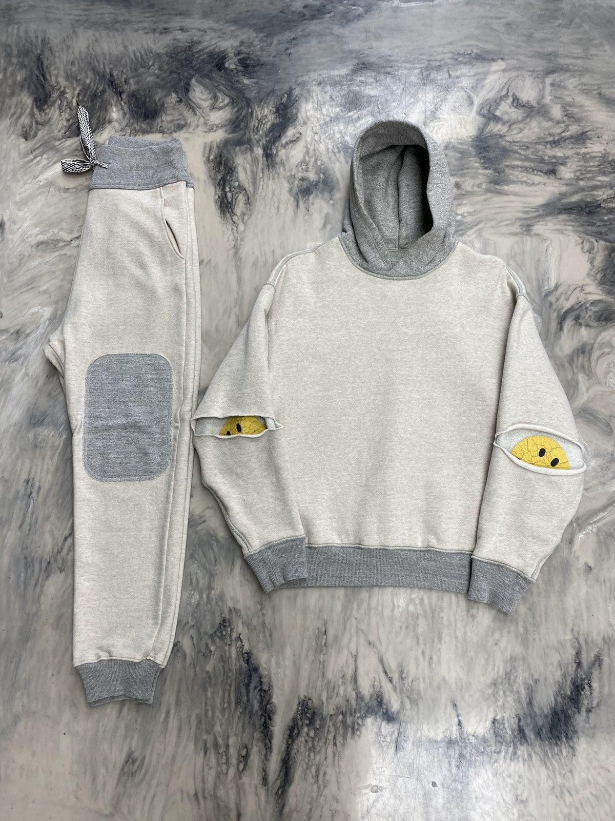 Kapital Kapital fleece patchwork sweatpants grey small authentic Size US 32 / EU 48 - 16 Thumbnail