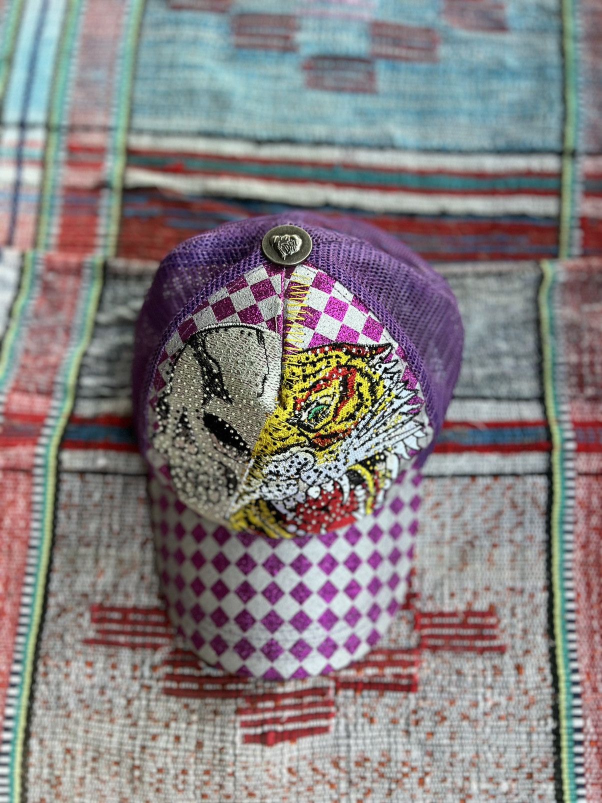 Ed Hardy 💖 Vintage Ed Hardy Style Pink Cap – One Size Size ONE SIZE - 2 Thumbnail