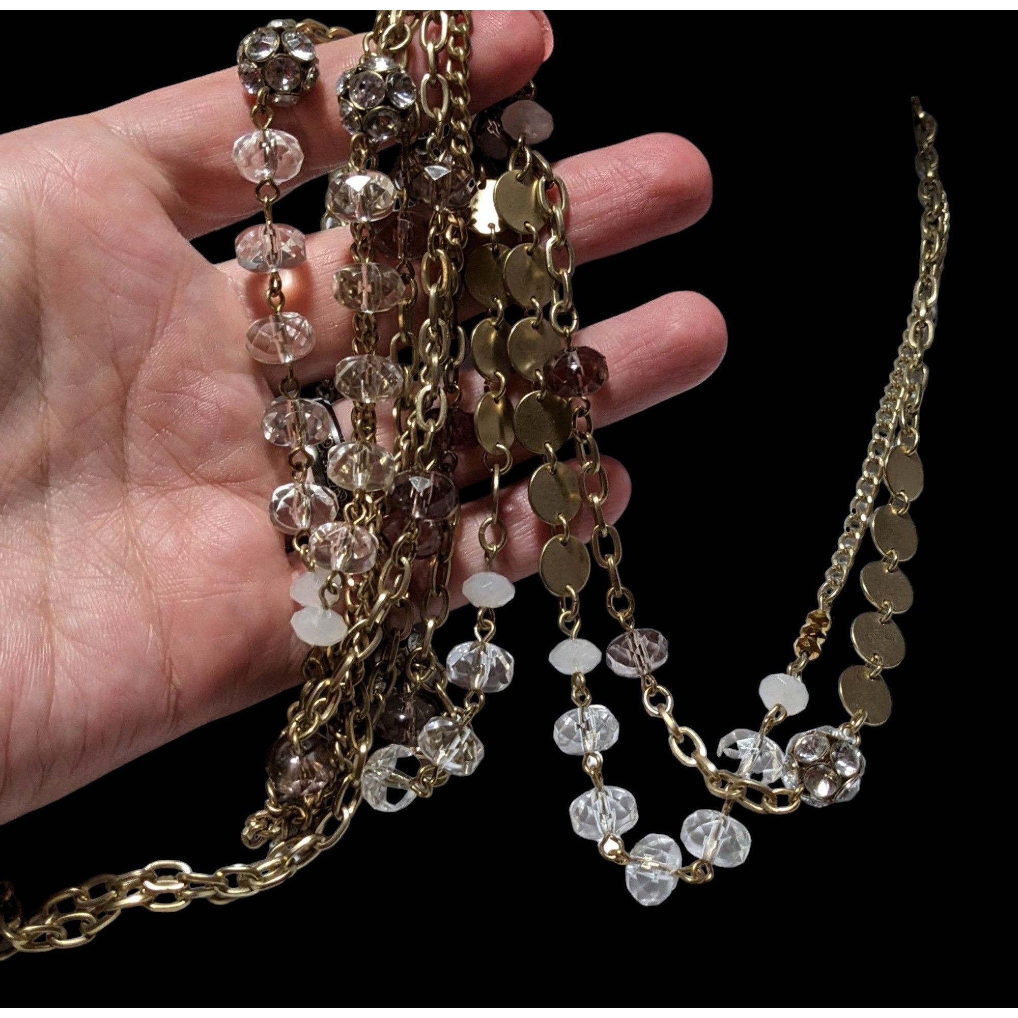 Other Y2K Gold Glam Multilayer Necklace Size ONE SIZE - 3 Thumbnail
