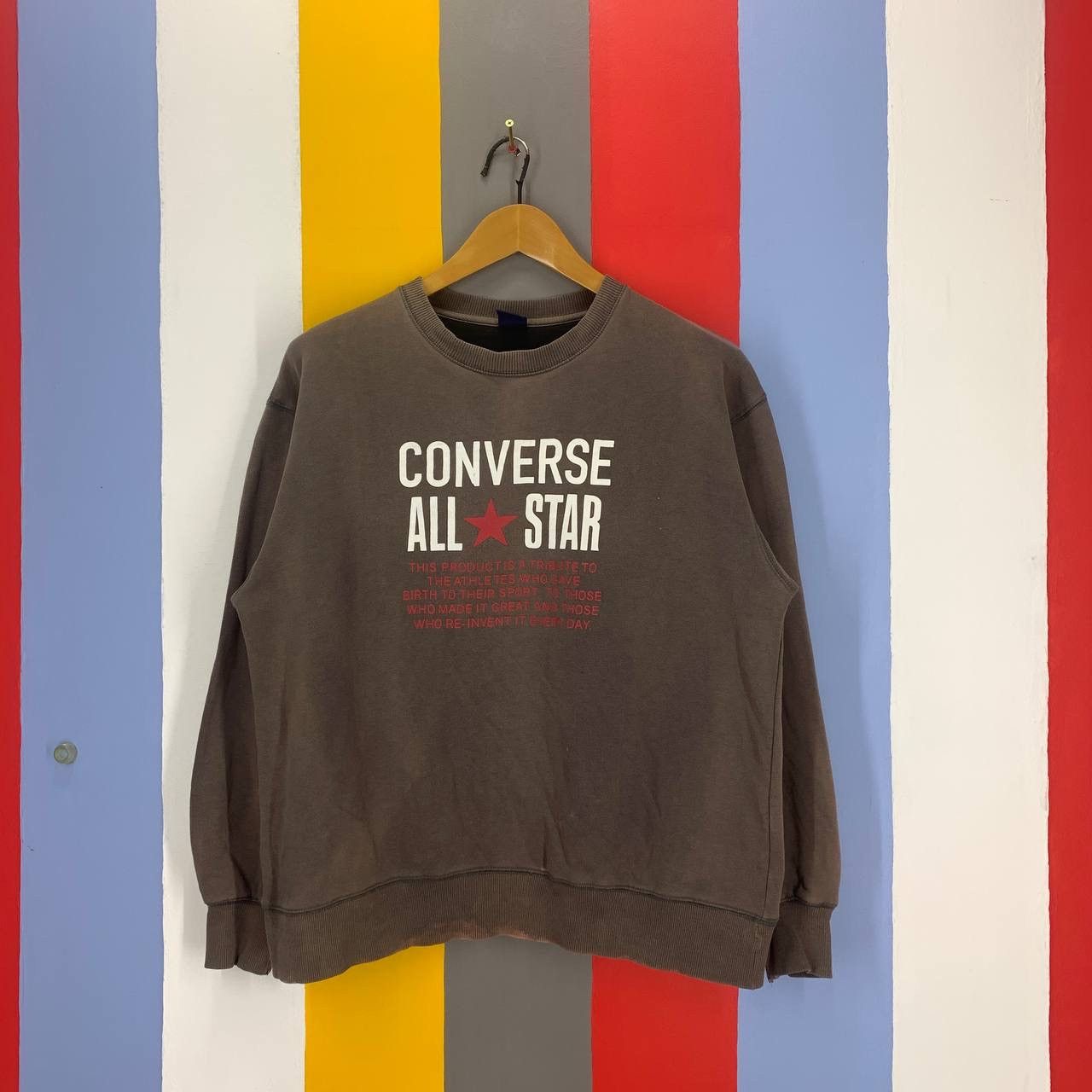 Converse CONVERSE ALL STAR Crew Neck Sweatshirt #2488/J Size US L / EU 52-54 / 3 - 1 Thumbnail