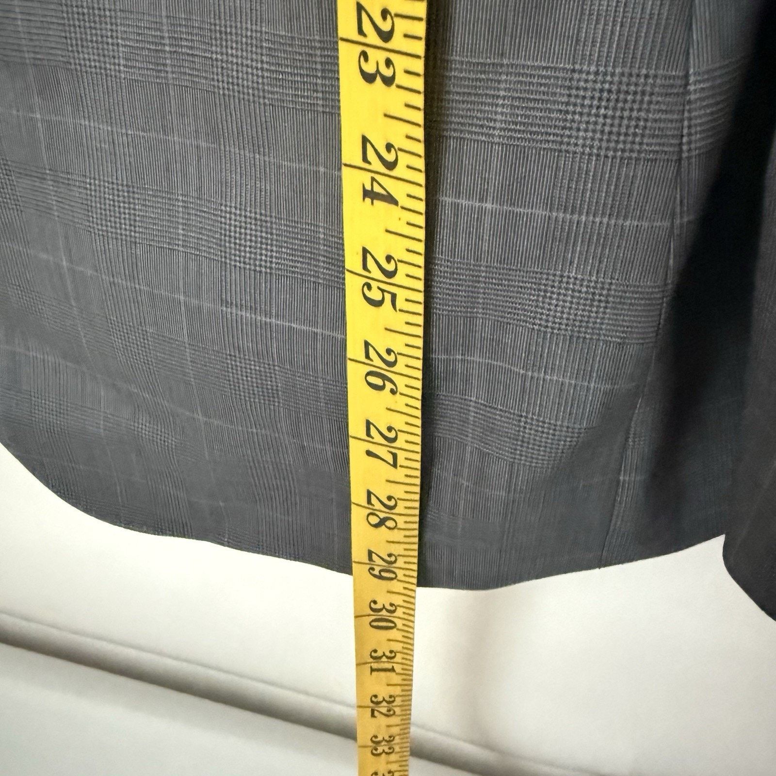 Express Express Photographer Fitted Wool Blazer Plaid Jacket Classic Size 38R - 8 Thumbnail