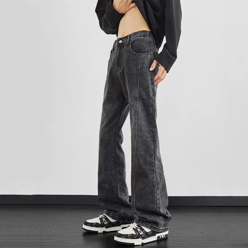 Japanese Brand × Jean Retro loose straight leg micro flared jeans Size US 32 / EU 48 - 1 Thumbnail