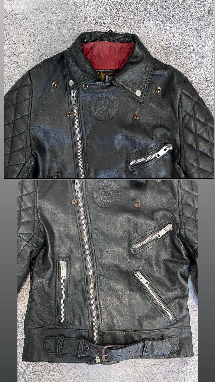 Belstaff Belstaff Women’s Leather Jacket Motorcycle Biker Vintage Size S / US 4 / IT 40 - 7 Thumbnail