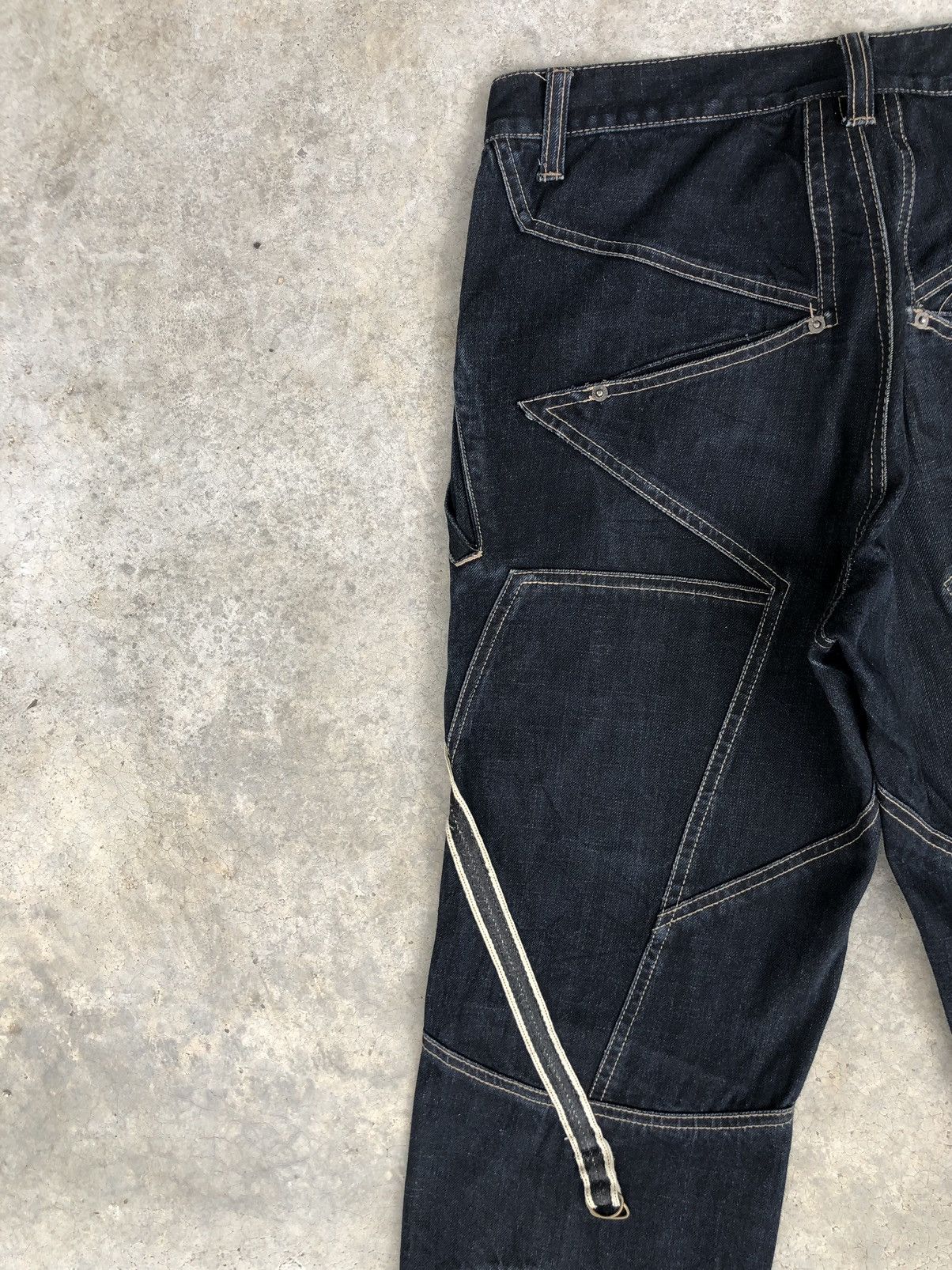 PPFM PPFM Jeans White Stitch Size US 33 - 7 Thumbnail