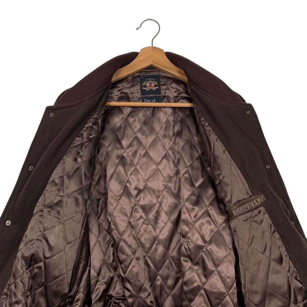 Japanese Brand Japanese Brand Ixi:z Global Basic Varsity Leather Jacket Size US M / EU 48-50 / 2 - 12 Thumbnail