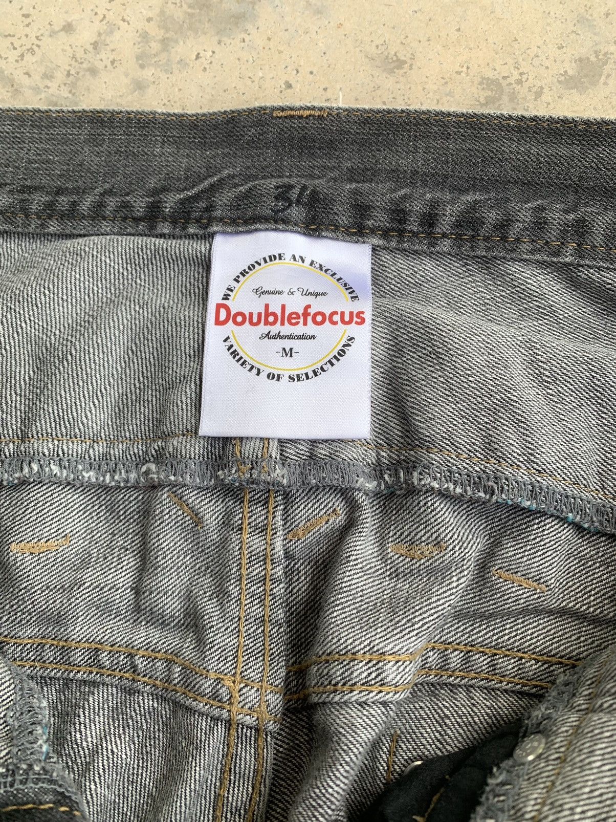 Japanese Brand Double Waist Double Focus Jeans Size US 32 / EU 48 - 10 Thumbnail