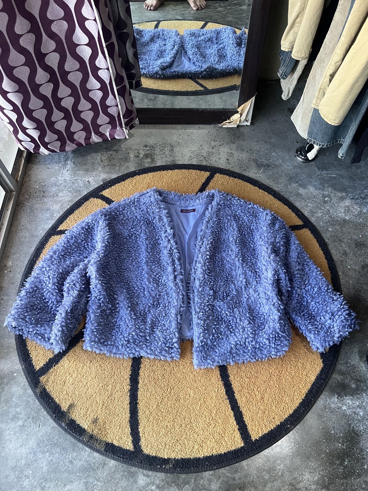 URBAN RESEARCH DOORS 🔥Urban Research Buttonless Light Sherpa Cardigan Size US XL / EU 56 / 4 - 2 Thumbnail
