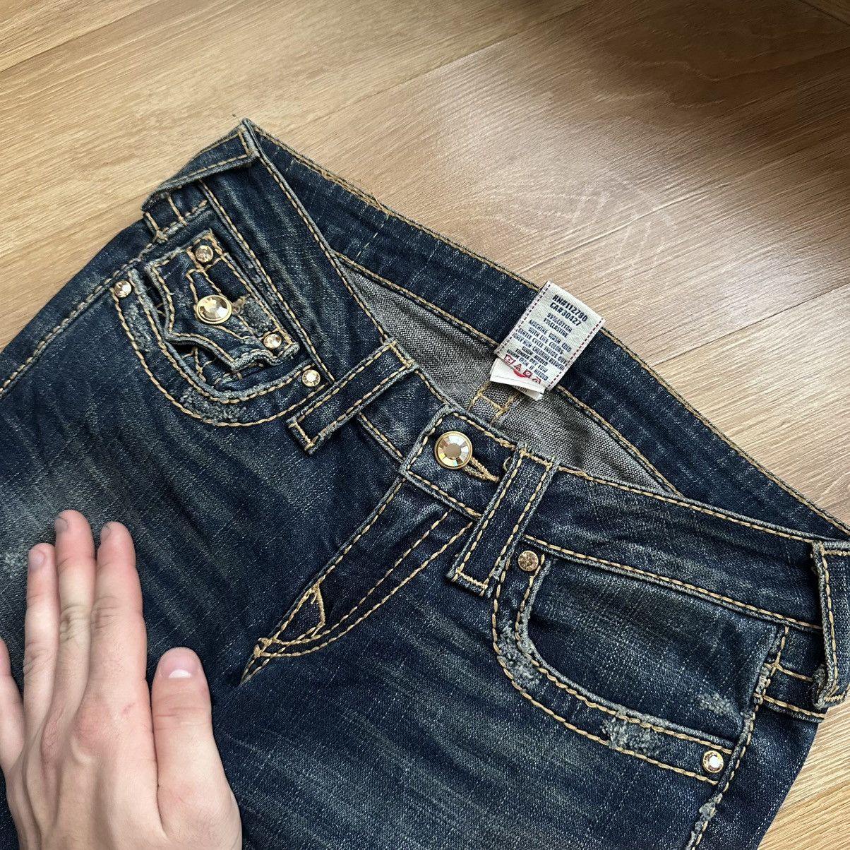 True Religion True Religion Swarowski Crystals Y2K Low Rise Skinny Jeans Size 27" / US 4 / IT 40 - 9 Thumbnail