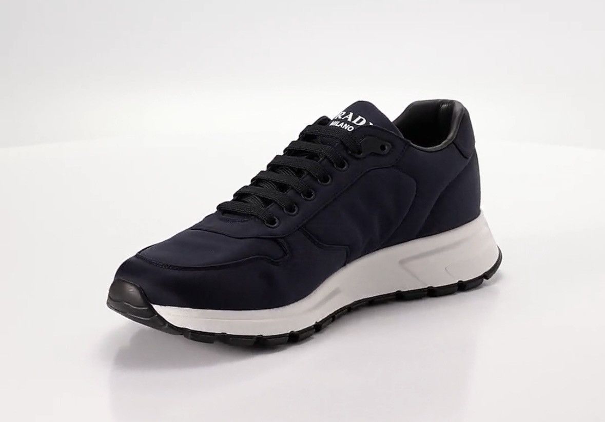 Prada Prada Men's Prax Triangle Logo Nylon Low-Top Sneakers Size US 11 / EU 44 - 7 Thumbnail