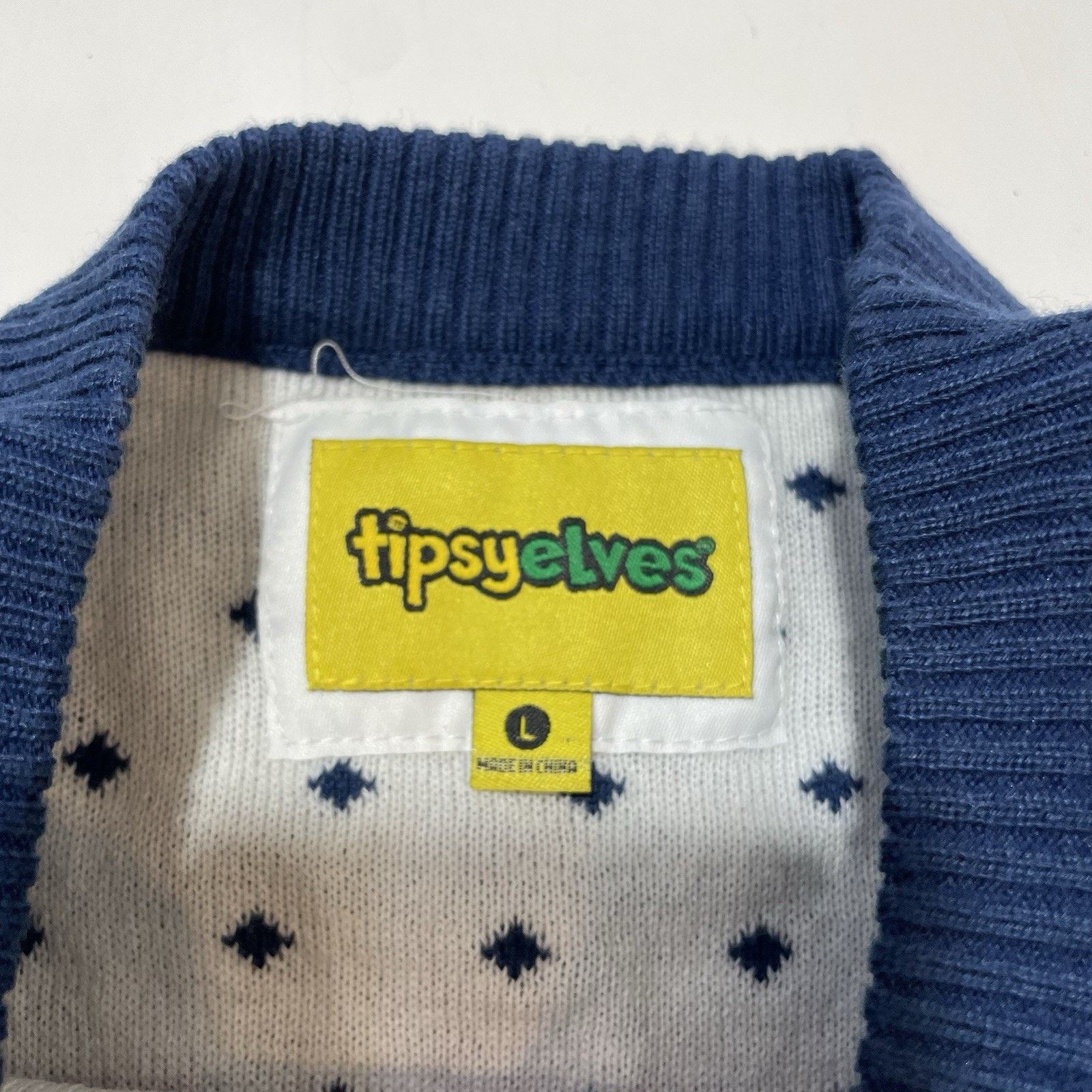Tipsy Elves Tipsy Elves Reindeer Bangin Men’s Ugly Sweater Size L Blue Size US L / EU 52-54 / 3 - 6 Thumbnail