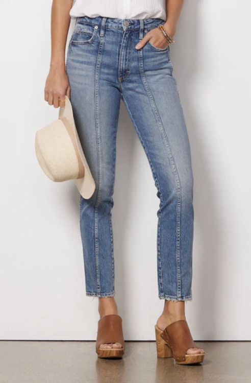 AMO AMO Seamed Chelsea Long Denim Jeans Deeply ( 26 ) Size 26" / US 2 / IT 38 - 1 Thumbnail