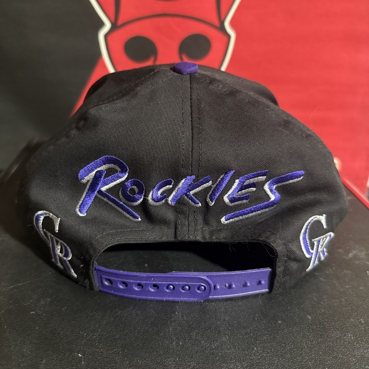 Other VTG Colorado Rockies Snapback Hat Black MLB Twins Enterprise Size ONE SIZE - 4 Thumbnail