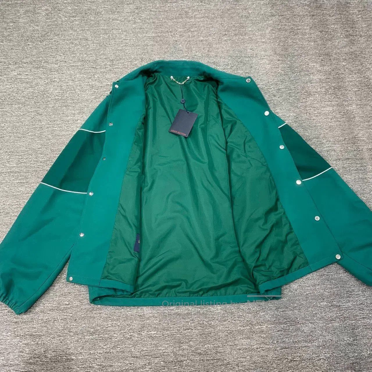 Louis Vuitton LV Green Three-Flower Embroidery Jacket. Size US M / EU 48-50 / 2 - 8 Thumbnail