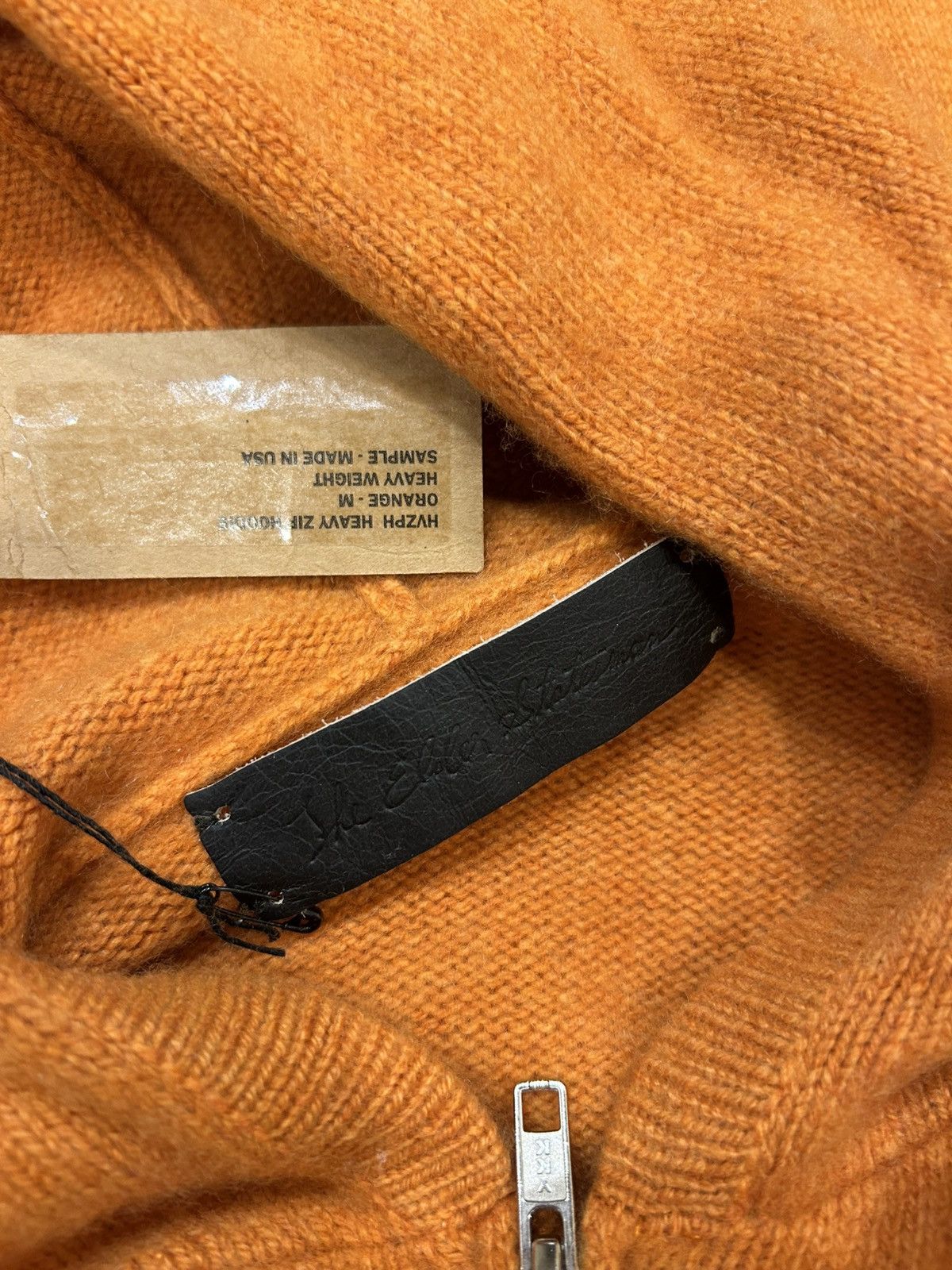 The Elder Statesman The Elder Statesman Zip Uo Hoodie - Orange Size US M / EU 48-50 / 2 - 3 Thumbnail