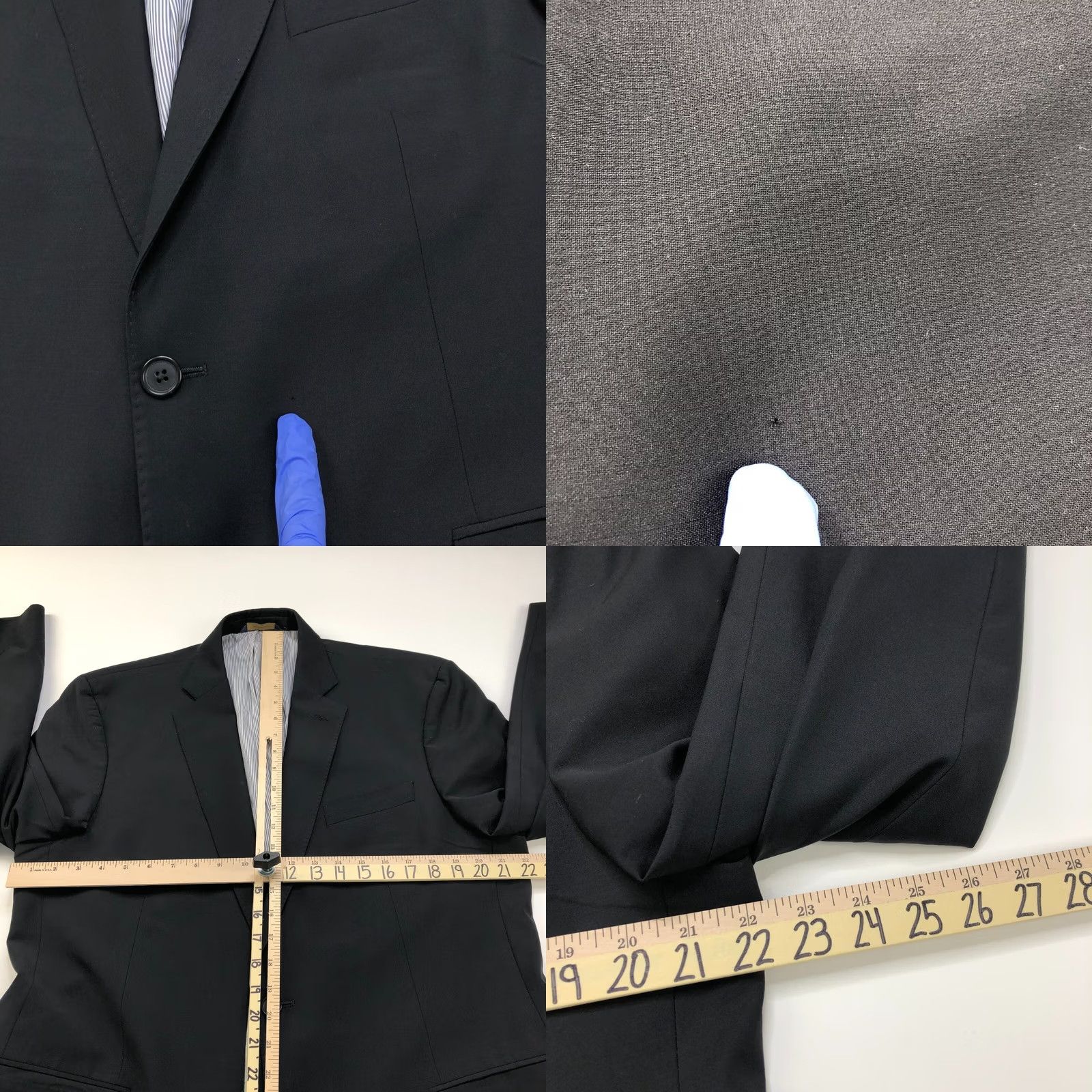 Brooks Brothers Brooks Brothers Explorer Madison Fit Long Button Blazer Jacket 45 Black Men Size 48R - 9 Thumbnail
