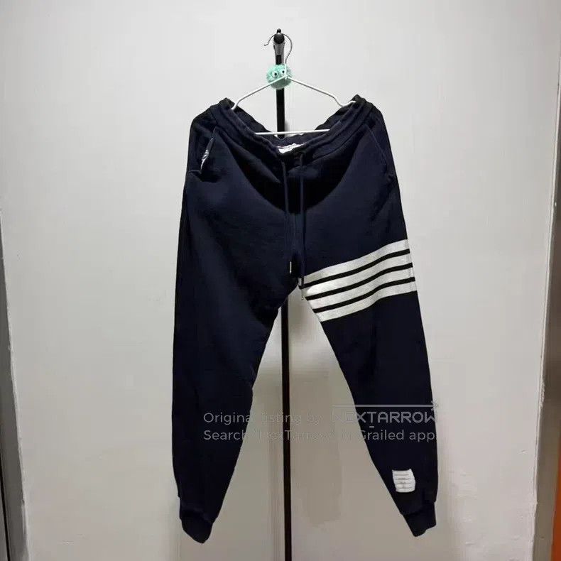 Thom Browne Thom Browne size 3 Navy blue knitted trousers Size US 31 - 1 Thumbnail