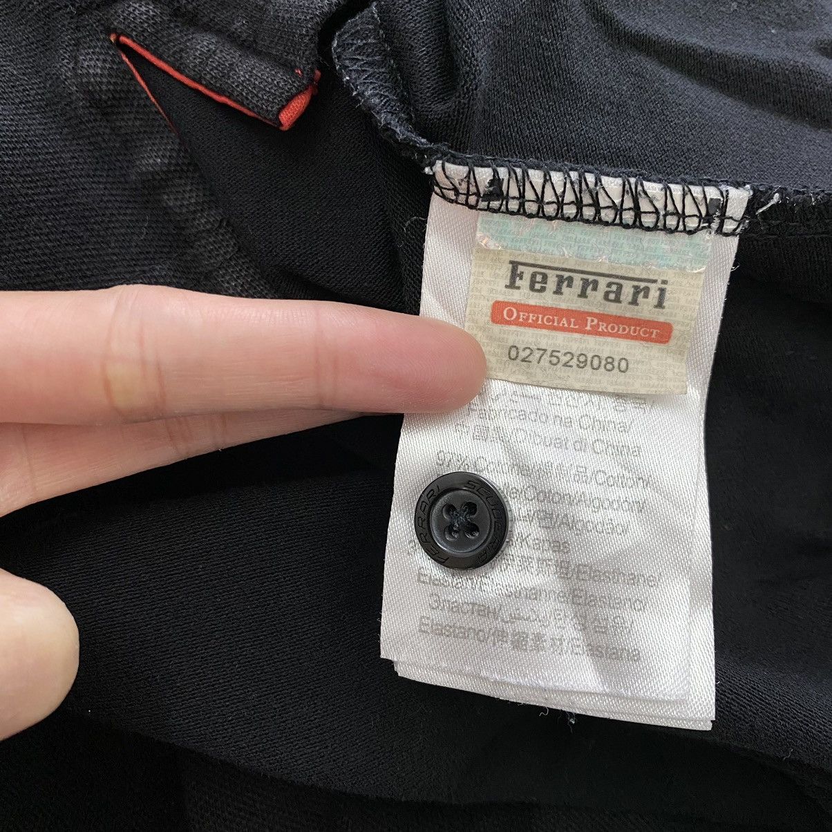 Ferrari FERRARI STORE Embroidered Logo Black Collar Button Up Shirt Size US L / EU 52-54 / 3 - 7 Thumbnail