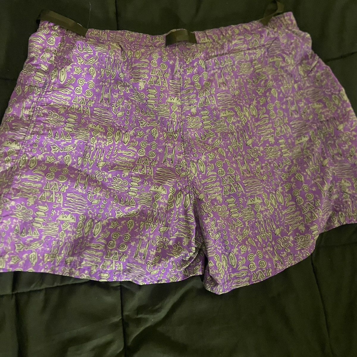 Patagonia × Vintage VTG PATAGONIA belted River Shorts Baggies purple 1992 Size US 32 / EU 48 - 4 Thumbnail