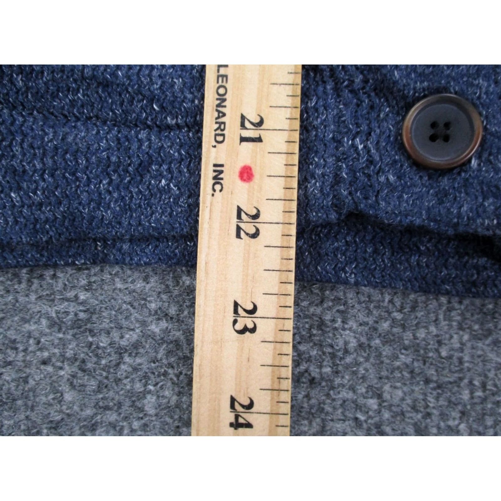 Ralph Lauren Lauren Ralph Lauren Jeans Co Sweater Cardigan Womens XL Blue with Thermal Knit High Neck Casual 90s Theme Womens XL Blue Cardigan Sweater Size XL / US 12-14 / IT 48-50 - 4 Thumbnail