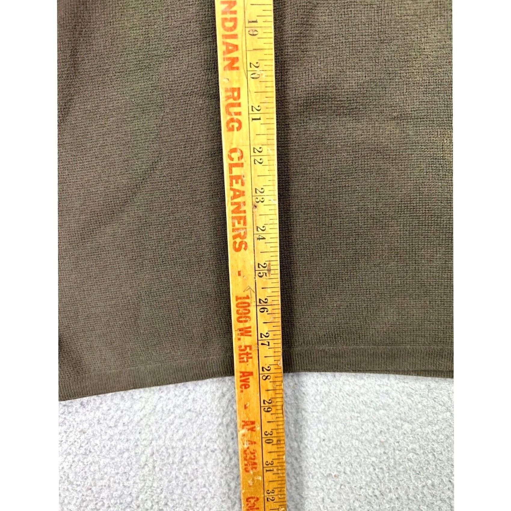 BKE BKE Sweatshirt Mens Large Olive Green Orange V-Neck Pullover Long Sleeve Shirt Size US L / EU 52-54 / 3 - 7 Thumbnail