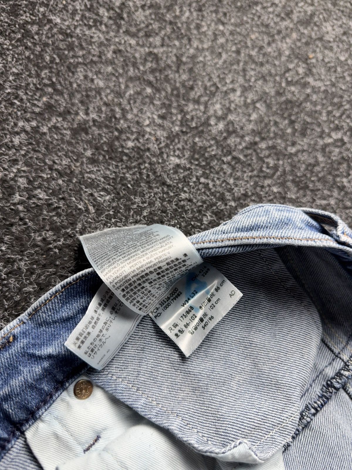 Levi's 00s Y2K Levi’s Altered 510 Skinny Jeans Light Wash Raw Hem Size US 34 / EU 50 - 10 Thumbnail