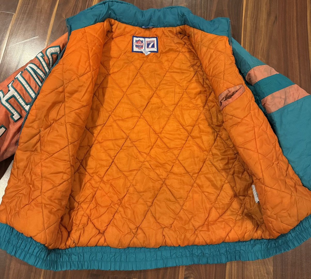 Logo 7 Vintage 90s Logo 7 Miami Dolphins Jacket (Game Day / Large) Size US L / EU 52-54 / 3 - 6 Thumbnail