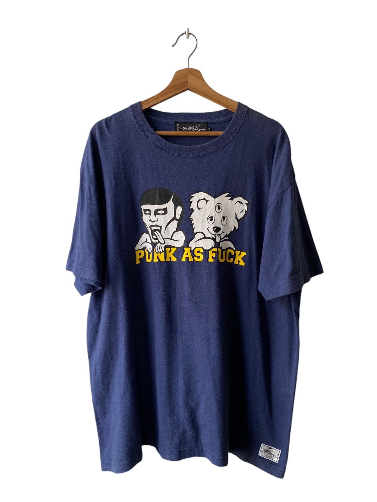 Beauty Beast × Japanese Brand 2000s - Milkboy ‘Punk as Fuck’ Punk Drunkers T Shirt Size US XXL / EU 58 / 5 - 1 Thumbnail