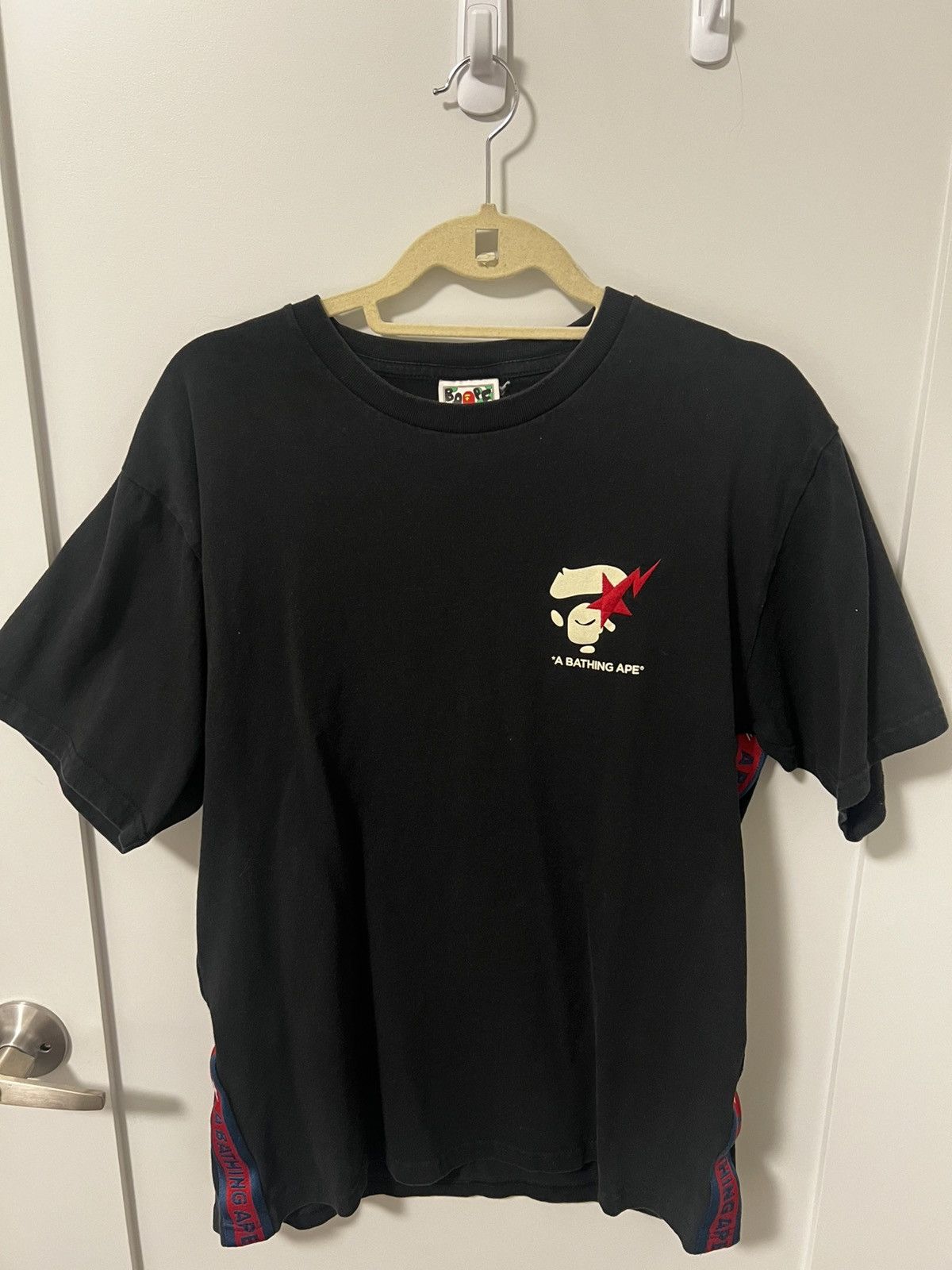 Bape Bapesta Side Tape Tee Size US XL / EU 56 / 4 - 1 Thumbnail