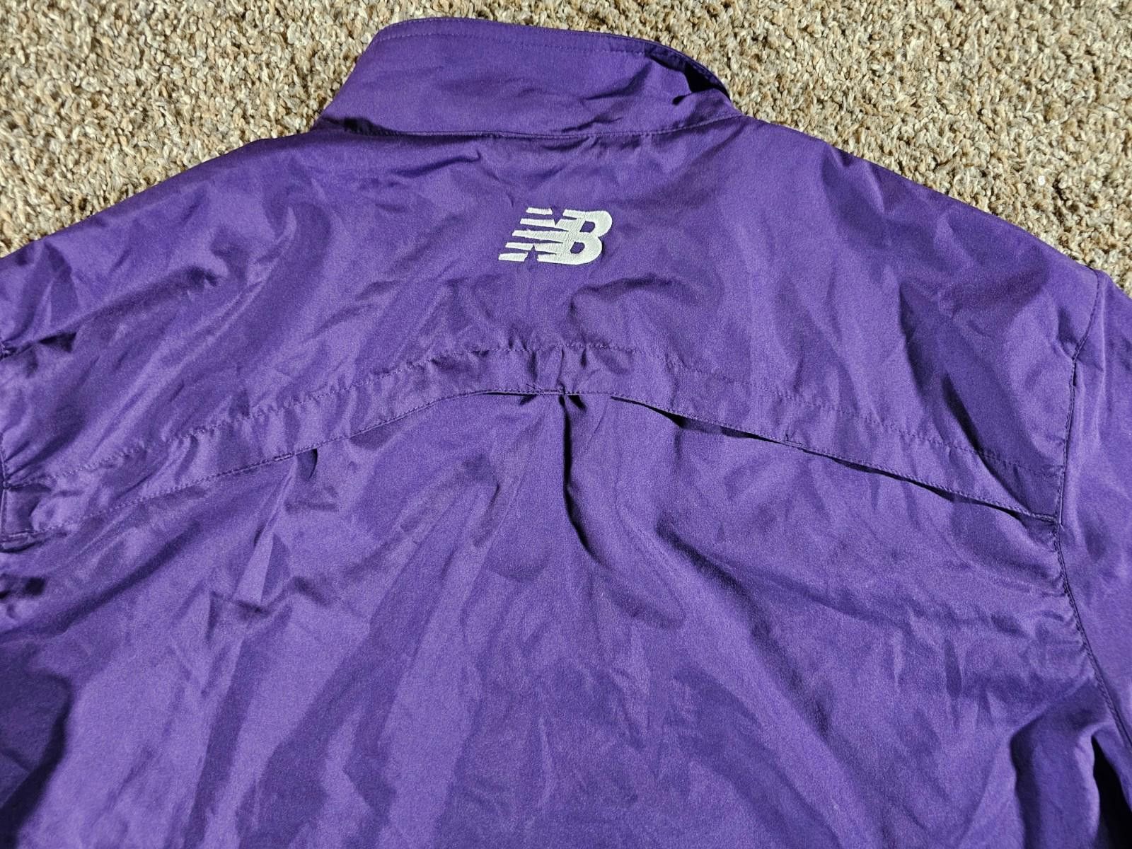 New Balance Full Zip Purple New Balance Jacket Vented Zip Pockets LARGE Size US L / EU 52-54 / 3 - 10 Thumbnail