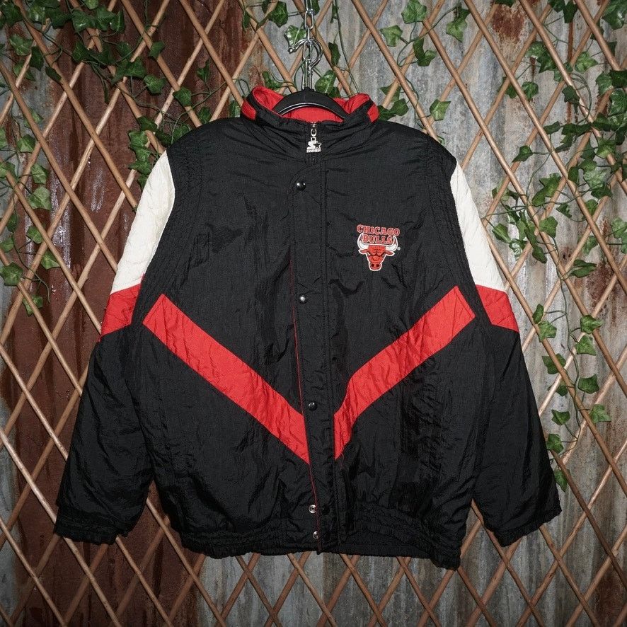 Starter Large -Vintage Y2K Chicago Bulls embroider nba starter jacke Size US L / EU 52-54 / 3 - 1 Thumbnail