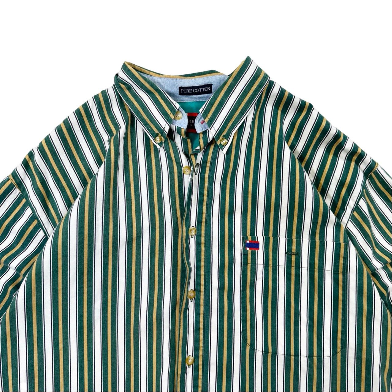 Vintage Vintage Bugle Boy Striped Button Up Shirt Size US M / EU 48-50 / 2 - 2 Thumbnail