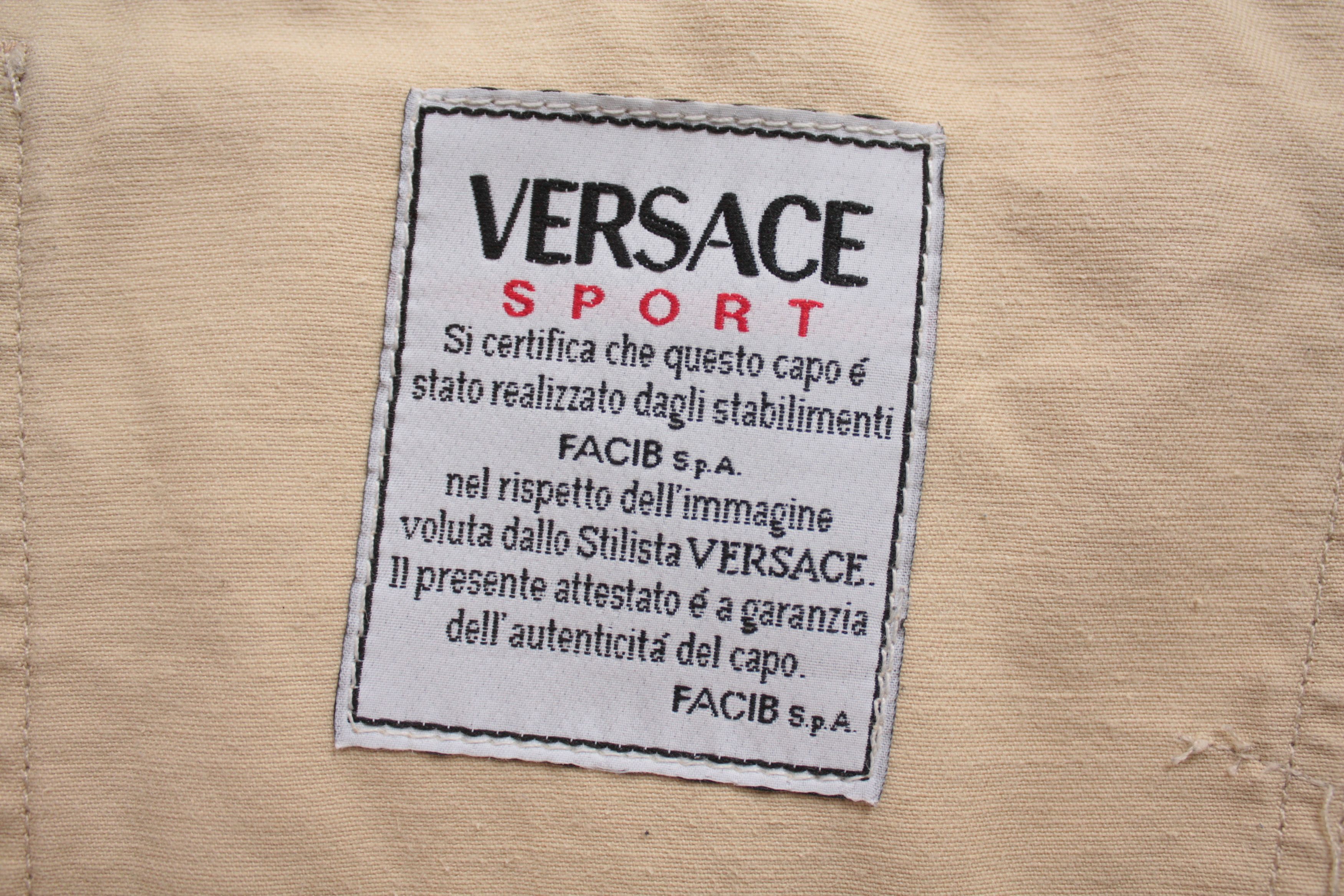 Versace Versace Sport Vintage Beige Denim Pants Men's Made In Italy Size US 34 / EU 50 - 7 Thumbnail