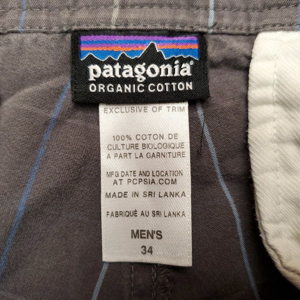 Patagonia Patagonia Shorts Mens 34 Gray Blue Window Pane Plaid Lightweight Outdoors Gorp Bermuda Regular Waist 34 Pockets Belt Loops Cotton Casual Mens Size US 34 / EU 50 - 2 Thumbnail