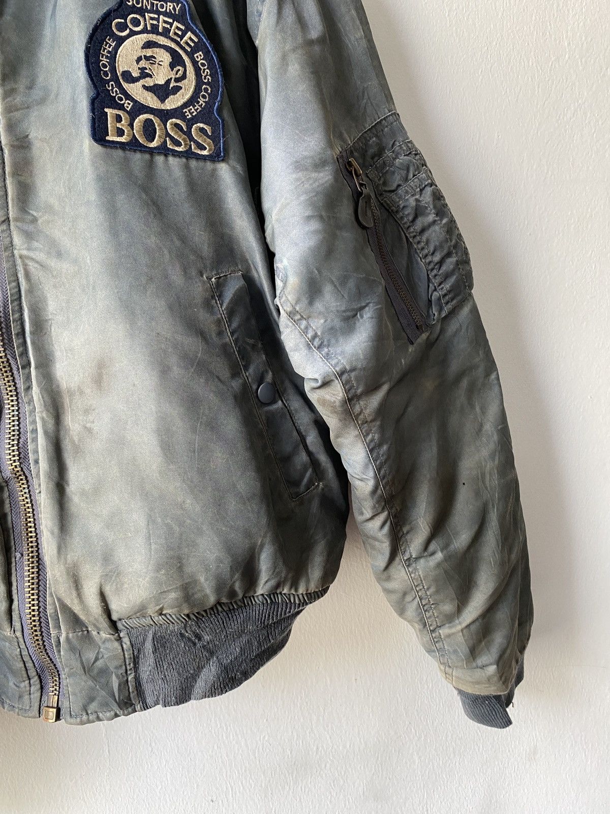 Japanese Brand × Vintage Vintage 90s Suntory Coffee Boss Rusty Distressed Bomber Size US L / EU 52-54 / 3 - 4 Thumbnail