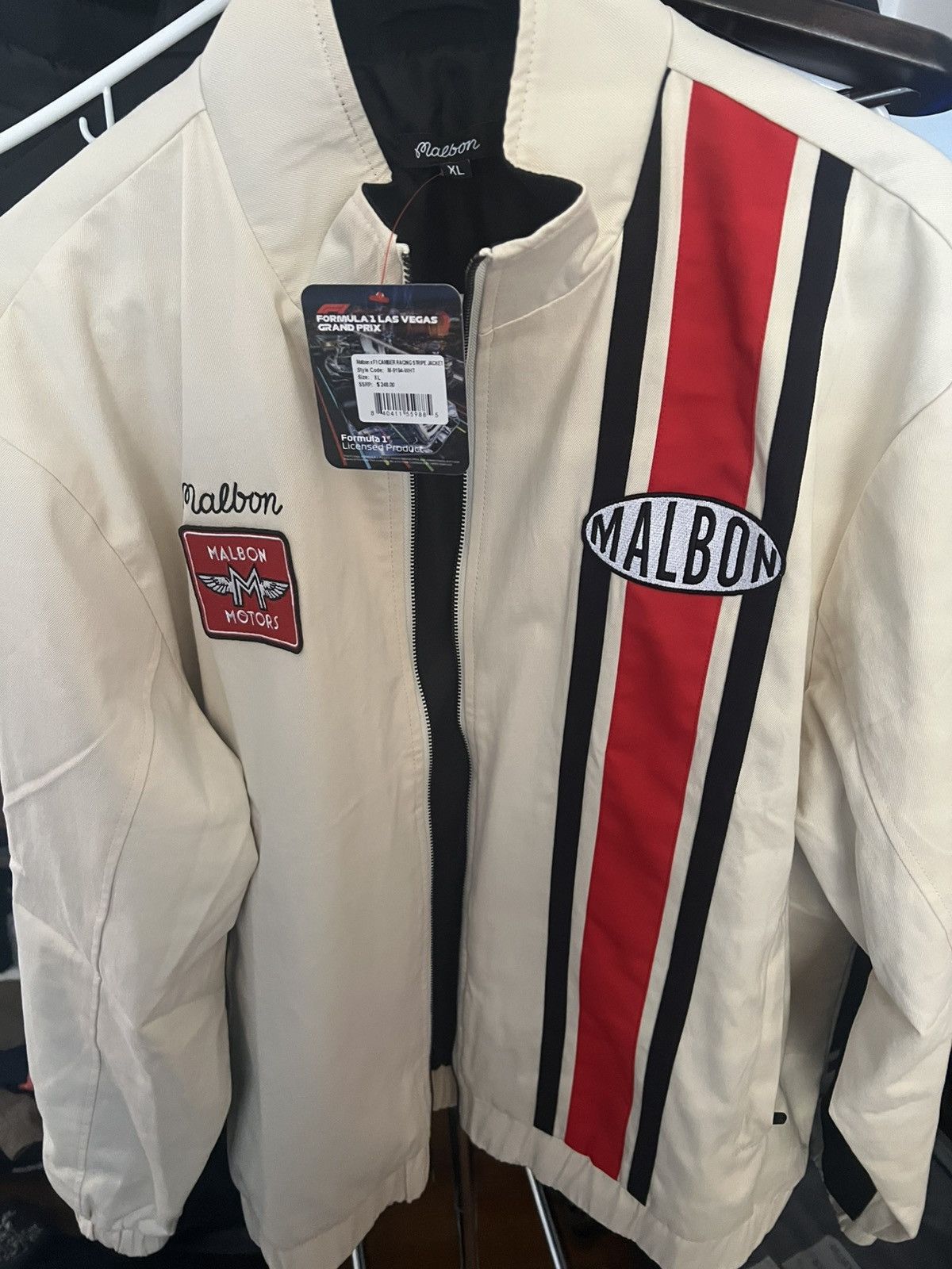 Formula 1 × Malbon Malbon x formula 1 white racing jacket XL Size US XL / EU 56 / 4 - 2 Thumbnail