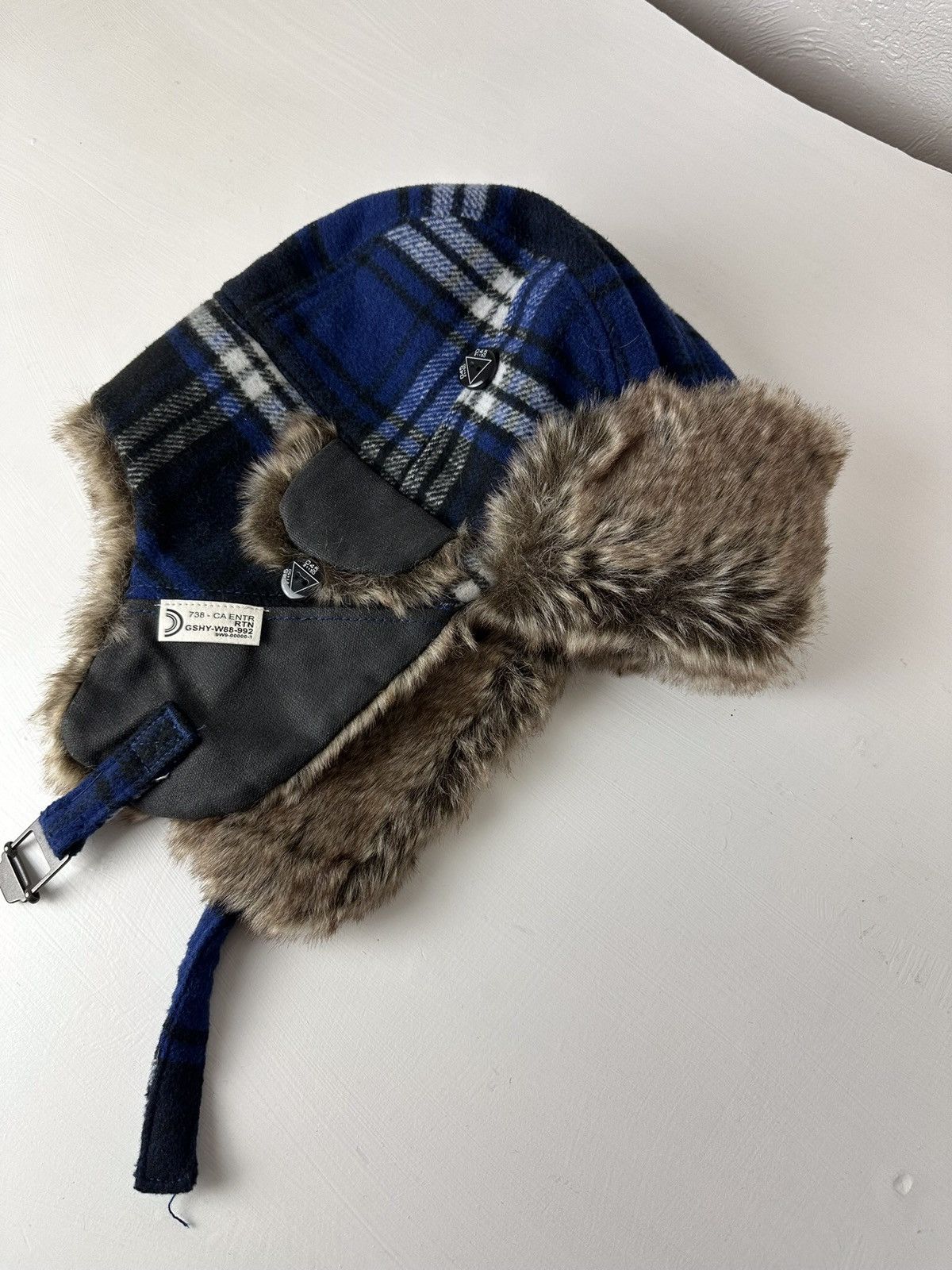 Hysteric Glamour × Vintage Crazy Y2K Mohair Fuzzy Hat Ushanka Punk Huge Size ONE SIZE - 2 Thumbnail