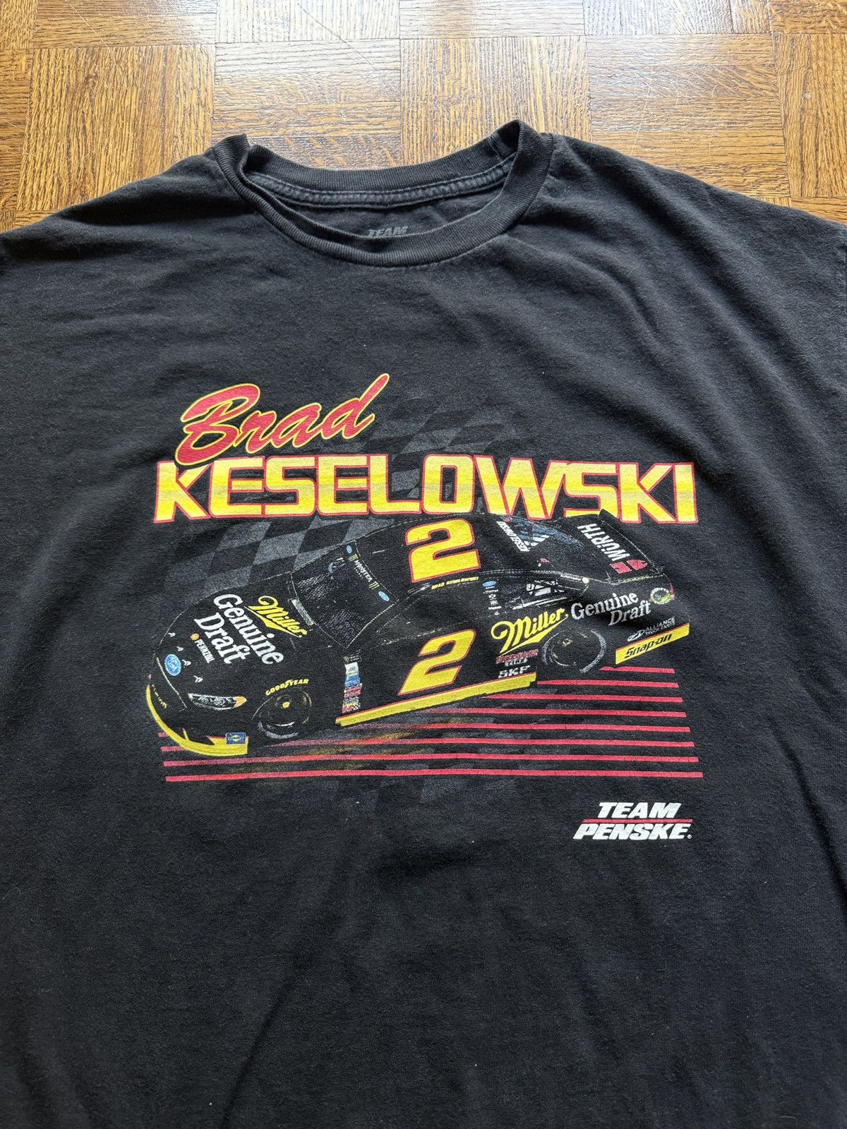 Vintage NASCAR Brad Keselowski Team Penske Graphic Tee Size US XL / EU 56 / 4 - 3 Thumbnail