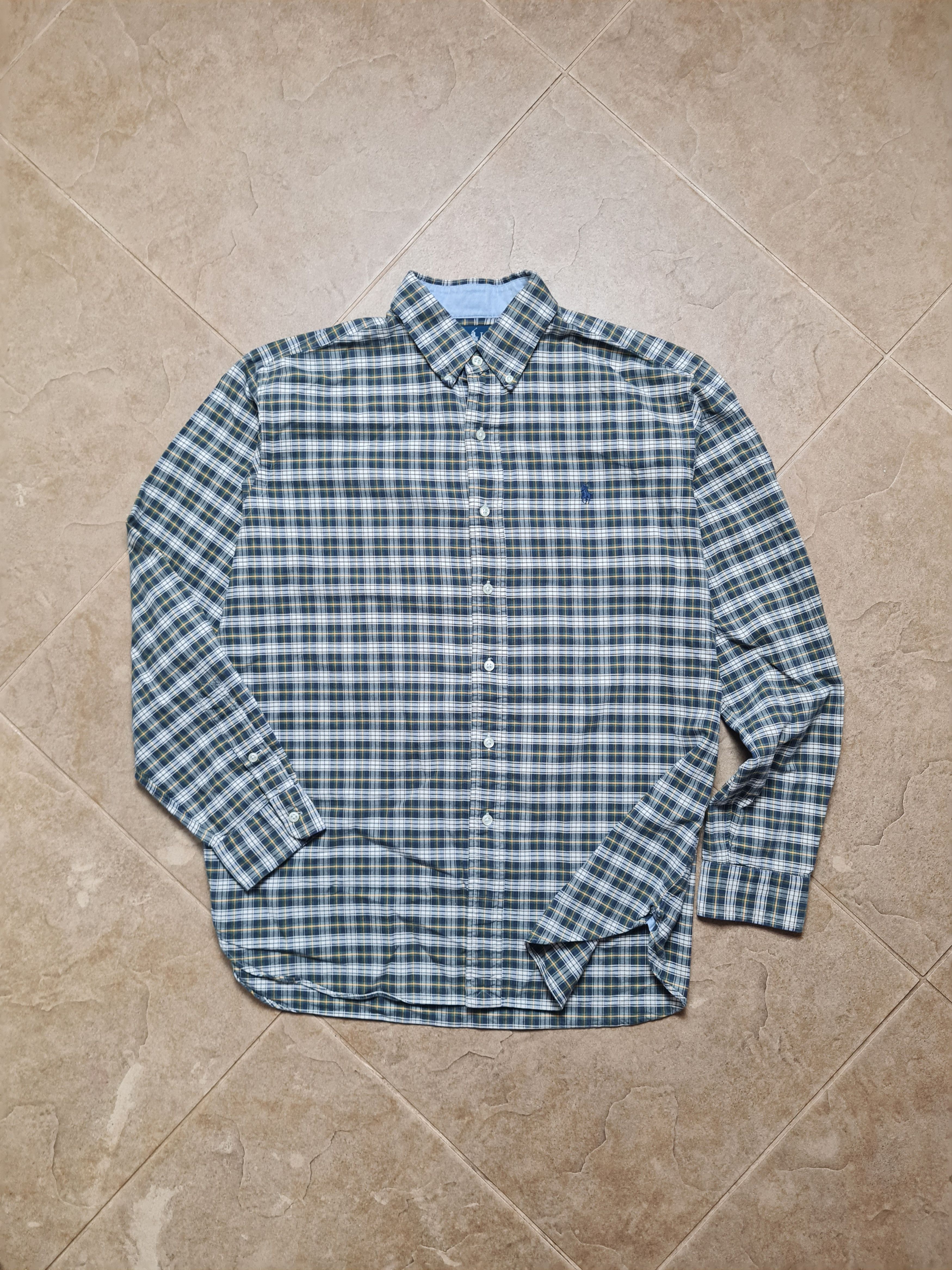 Polo Ralph Lauren Ralph Lauren Green Tartan Button Down Custom Fit Vintage L Size US L / EU 52-54 / 3 - 9 Thumbnail