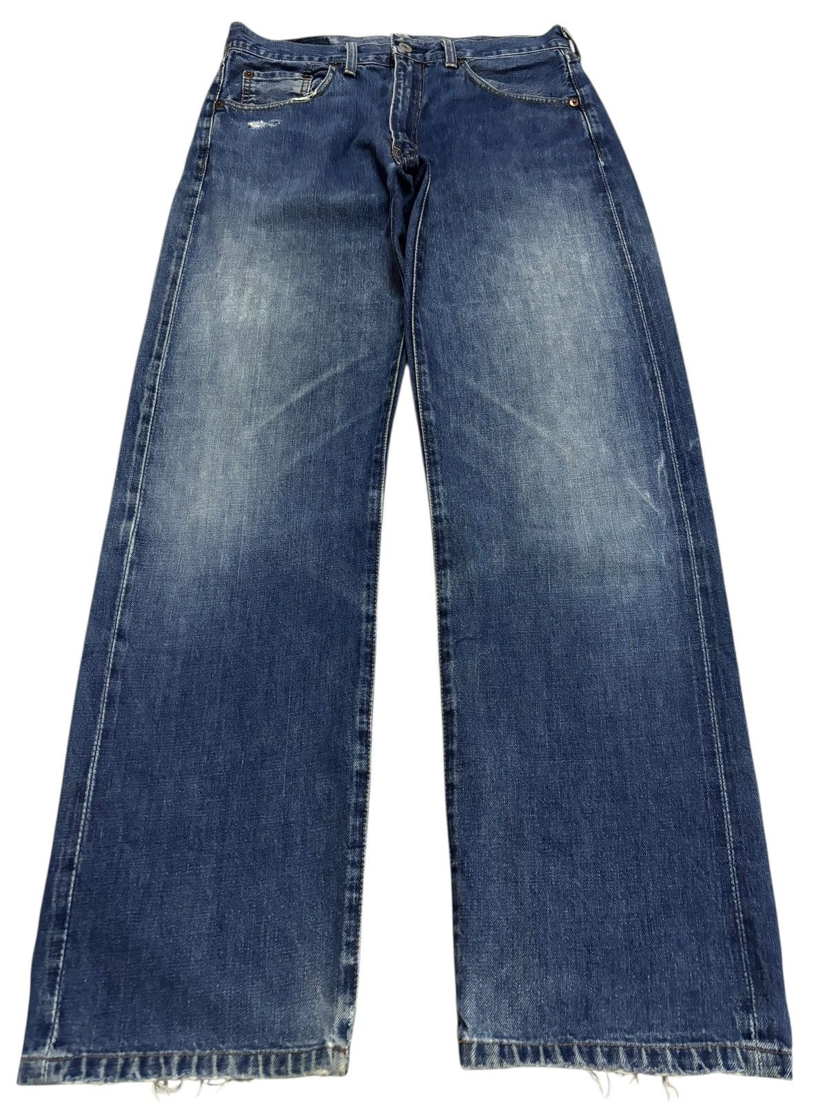 Levi's Vtg 90s Levis Japan 502 Big E Selvedge Jeans Size US 30 / EU 46 - 2 Thumbnail