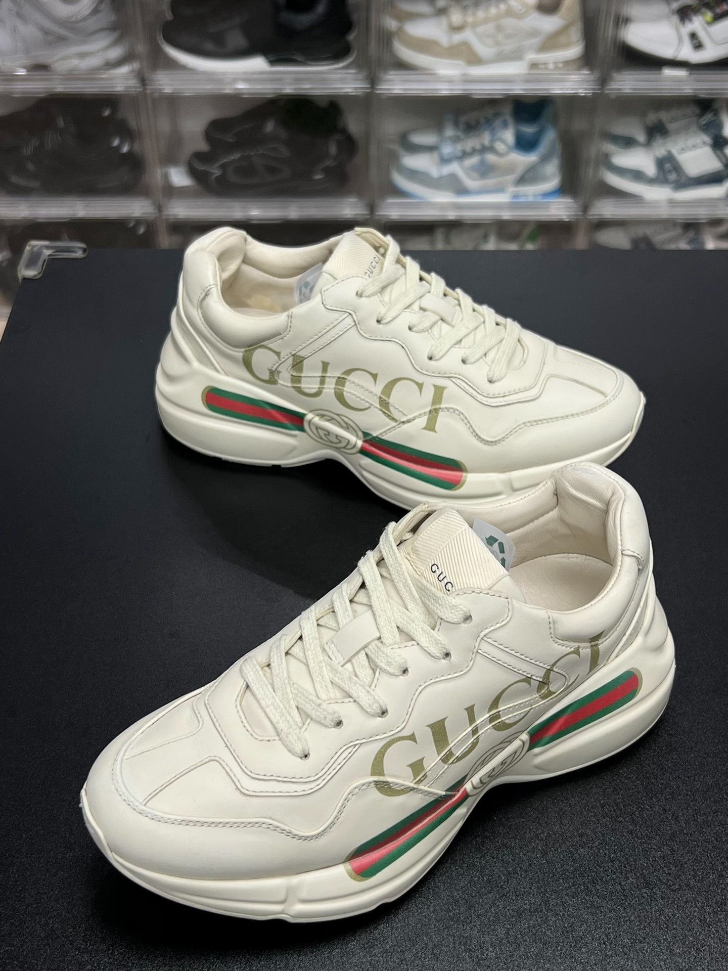 Gucci Gucci Retro White Lowtop Sneakers us_6-5 Women Size US 6.5 / IT 36.5 - 1 Thumbnail
