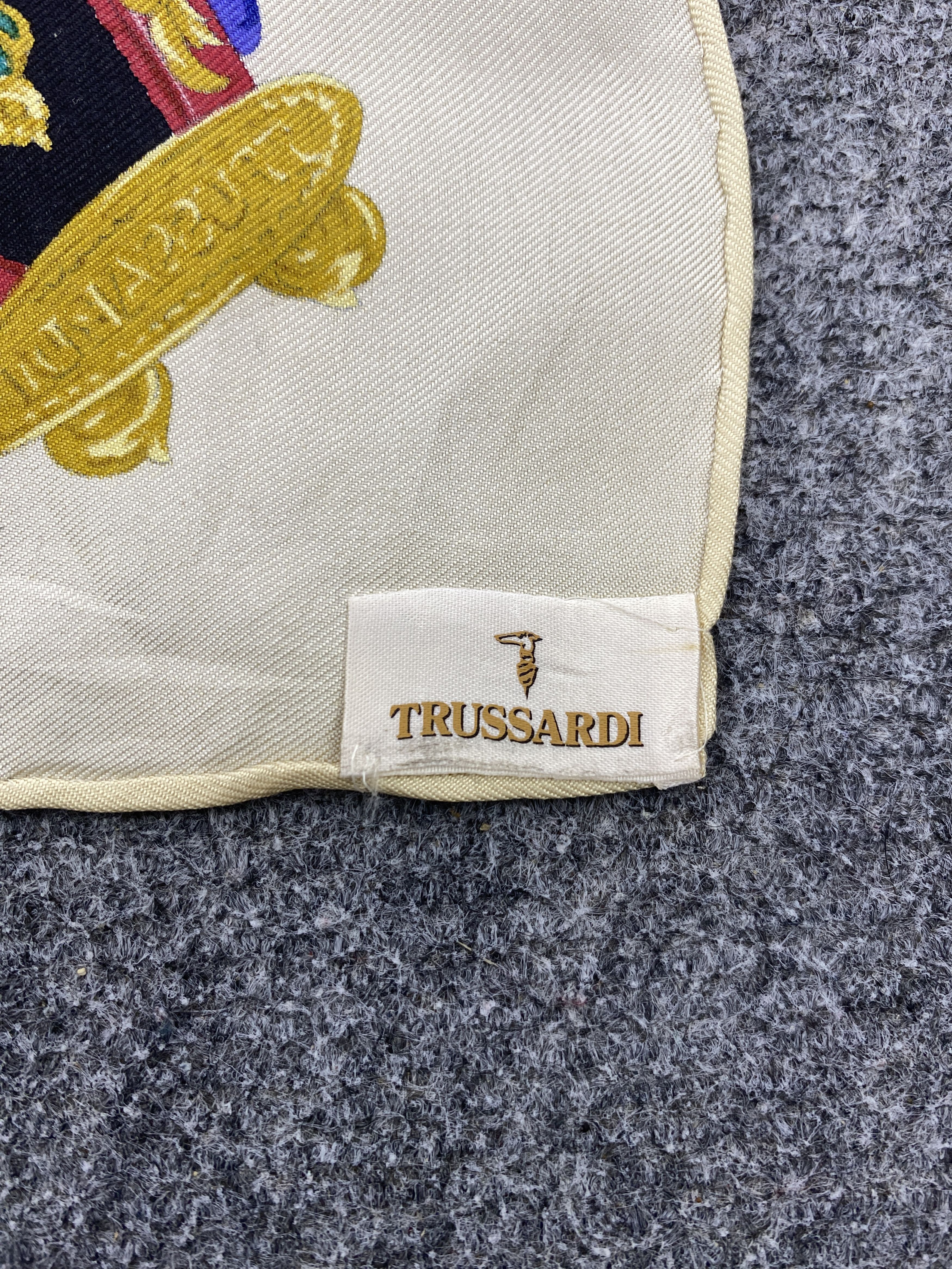 Trussardi Trussardi Silk Scarf / Muffler / Silk Scarf SN0058 Size ONE SIZE - 7 Thumbnail