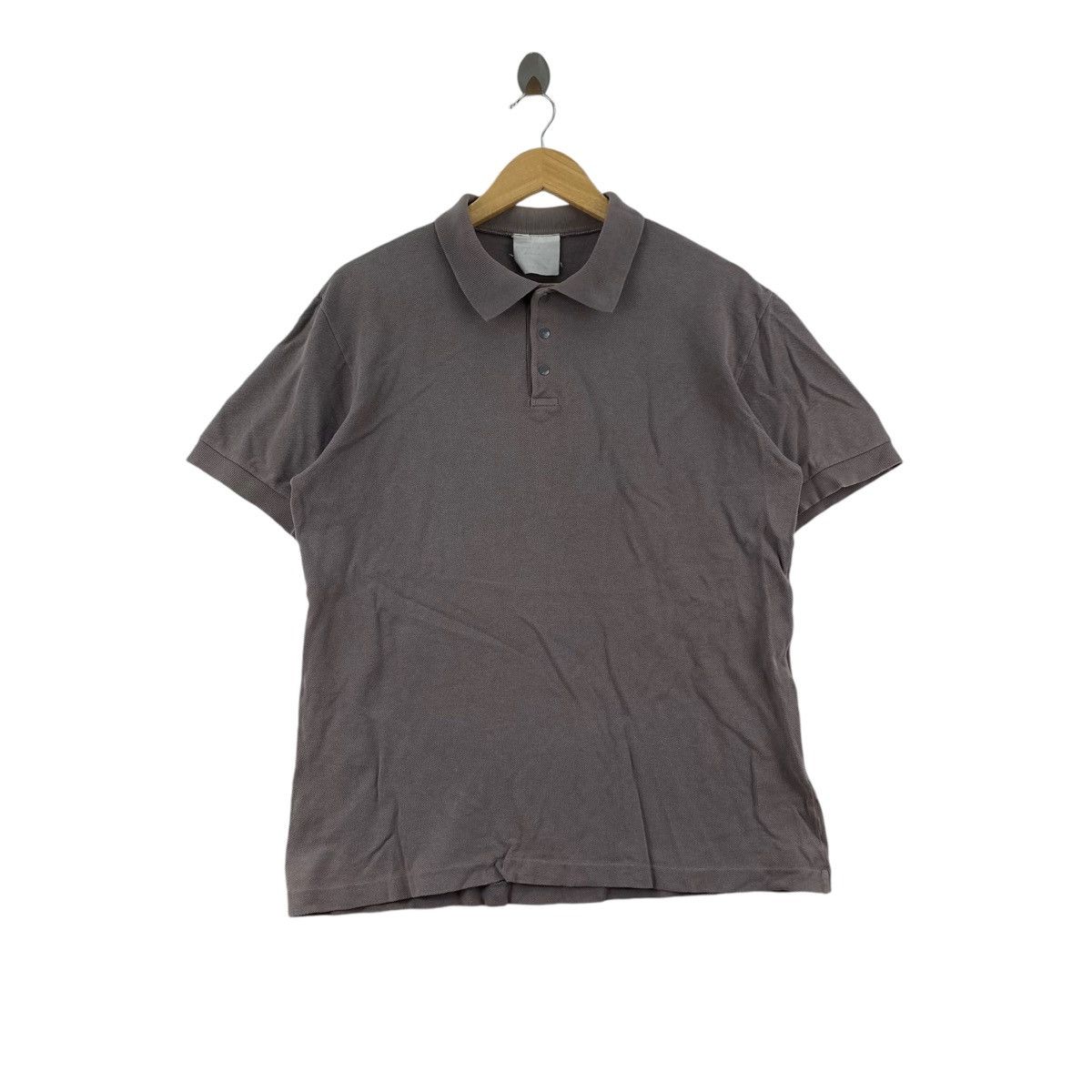 agnes b. Vintage AGNES B. PARIS Homme Plain Grey Button Up Size US L / EU 52-54 / 3 - 1 Thumbnail