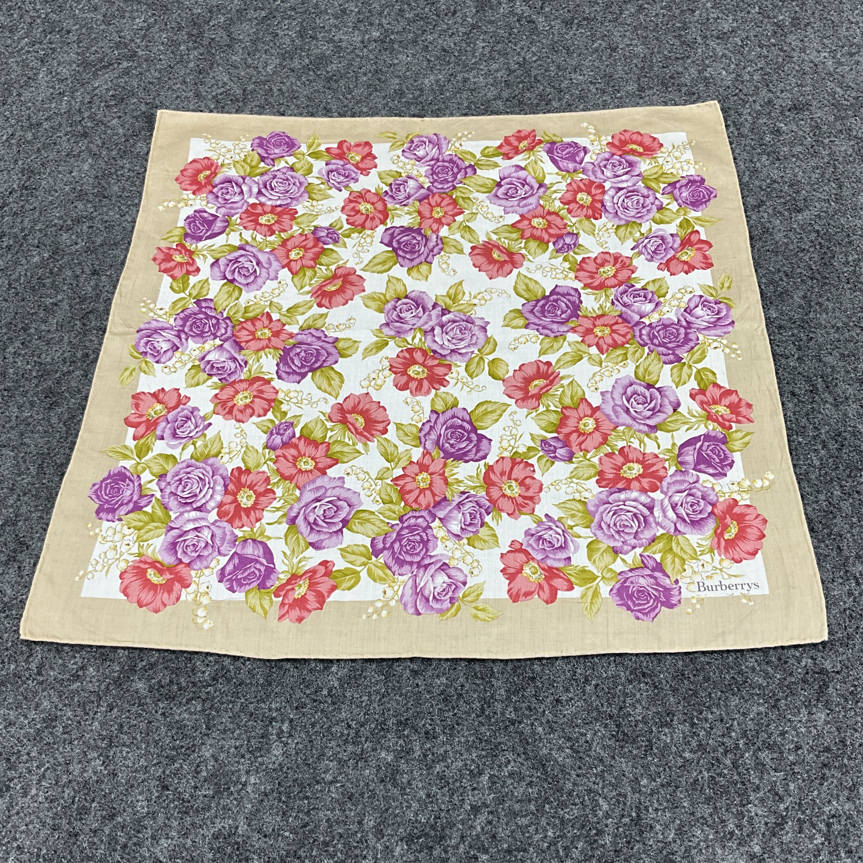 Burberry × Vintage Burberry Handkerchief / Bandana / Neckerchief B036 Size ONE SIZE - 3 Thumbnail